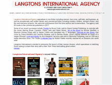 Tablet Screenshot of langtonsinternational.com